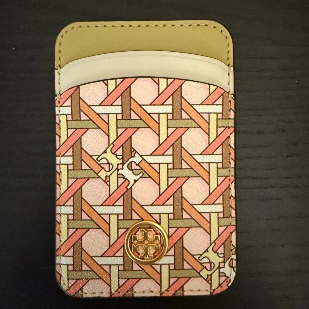 Tory Burch Robinson Printed Card Case for Phones